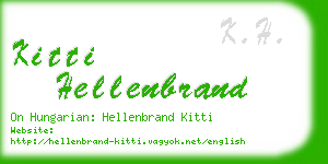 kitti hellenbrand business card